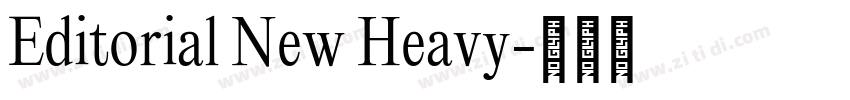 Editorial New Heavy字体转换